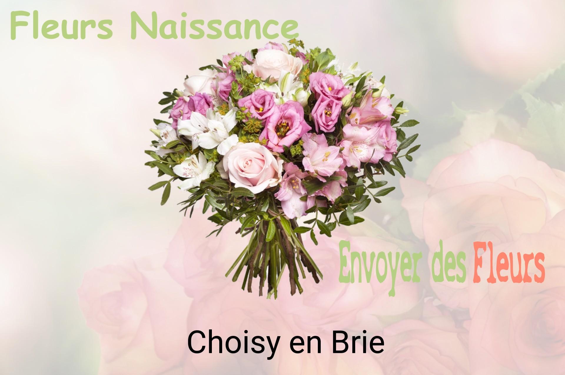 Bouquet de fleurs de naissance livré à Choisy-en-Brie